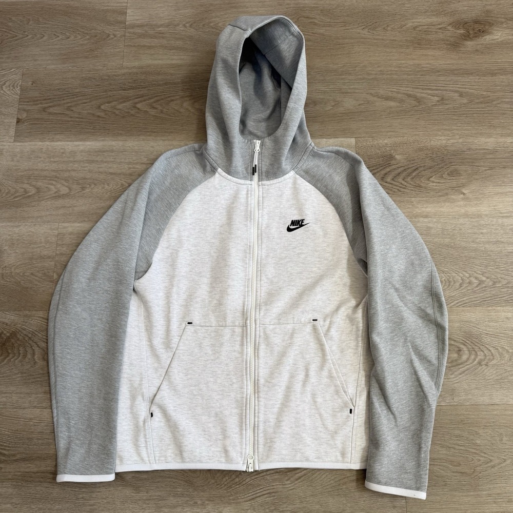 Nike Men's Sportswear Tech Fleece Hoodie Full Zip Grey Size M 928483-052